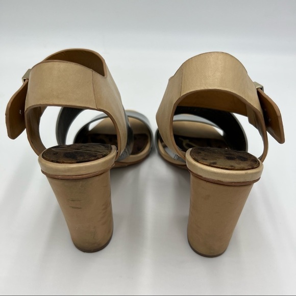 Sam Edelman Yelena Block Heels Tan Size 8 - Picture 12 of 12